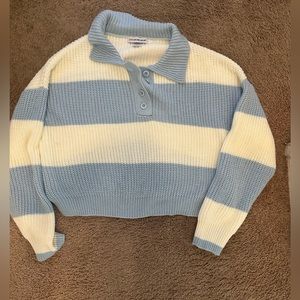 Knit striped sweater